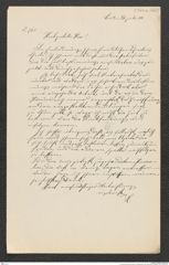 k.k. naturhistorisches Hofmuseum, Intendanzakten 1885-1896 (Hauer), Aktenzahl Z.763.a/1889, Seite 1